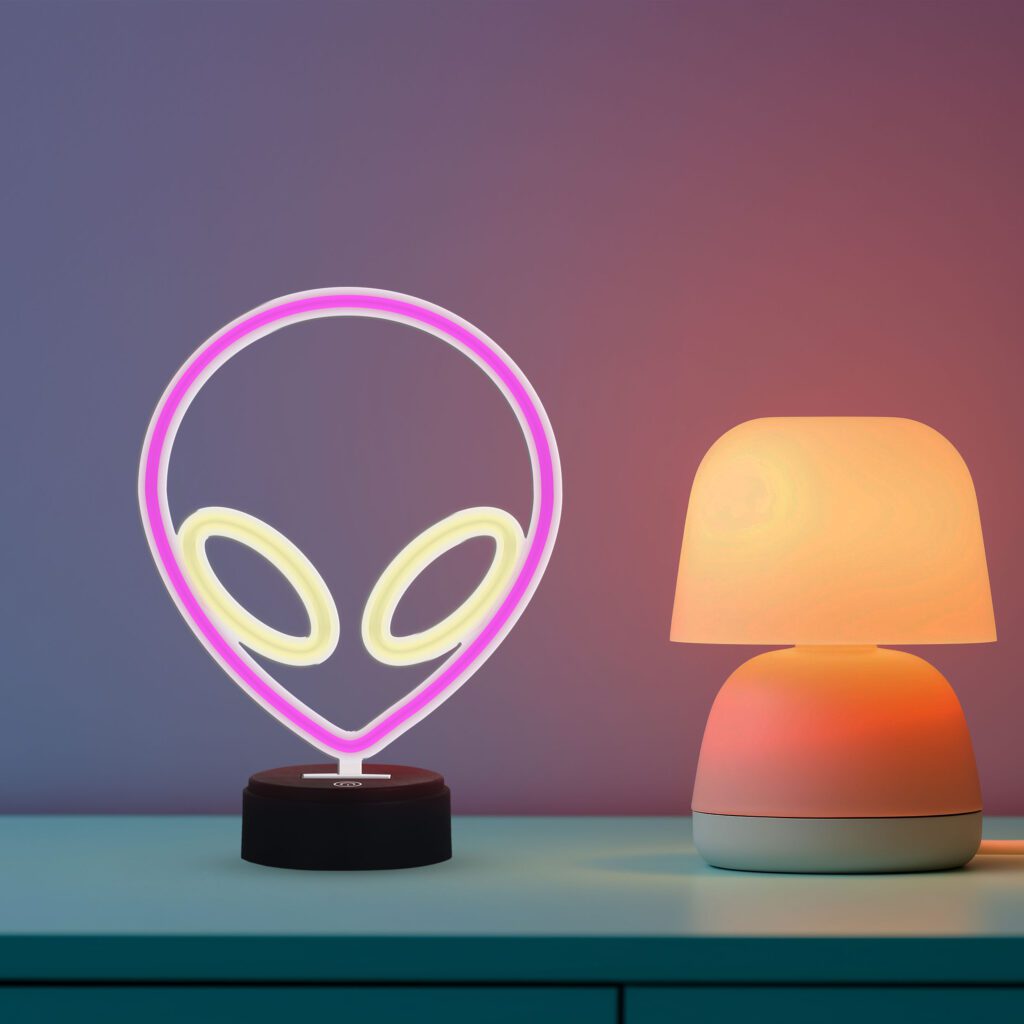 Manta SNL86PK Style Neon Lights UFO Pink