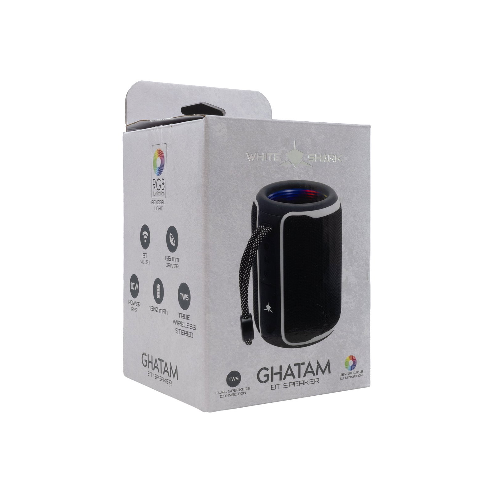 White Shark GBT-3007 Ghatam Black/White
