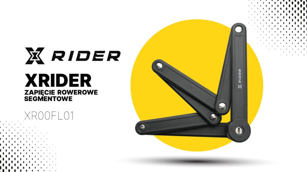 XRIDER XR00FL01 Segmented Folding Bike Lock for Frame