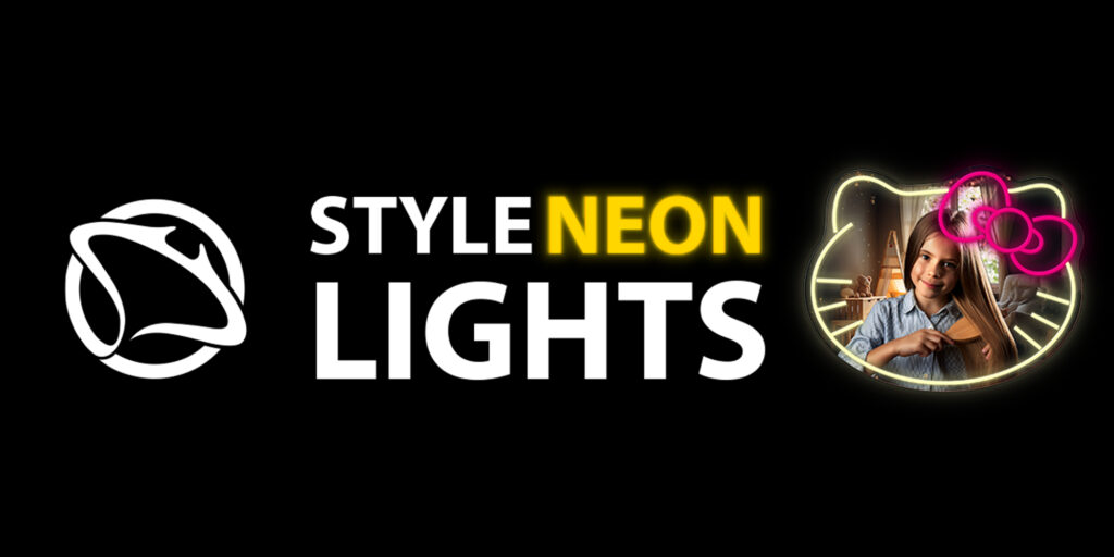 Manta MASNL129WH Style Neon Lights Cat With A Bow LED Neon Mirror