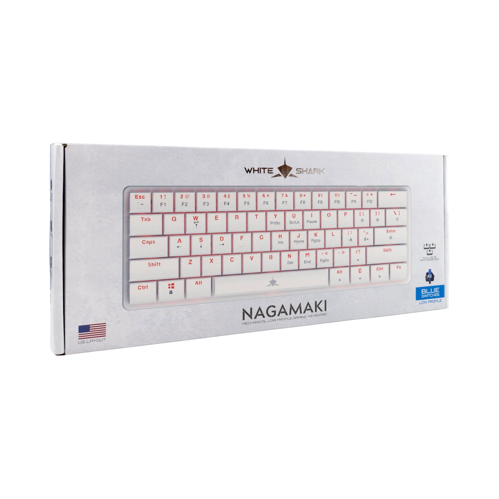 White Shark GK-006221 Nagamaki White-Mechanical-Blue.SW