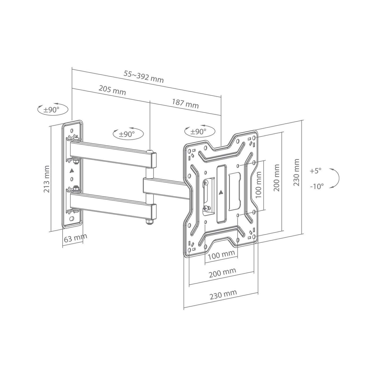 Sbox LCD-423 (23-43/30kg/200x200)