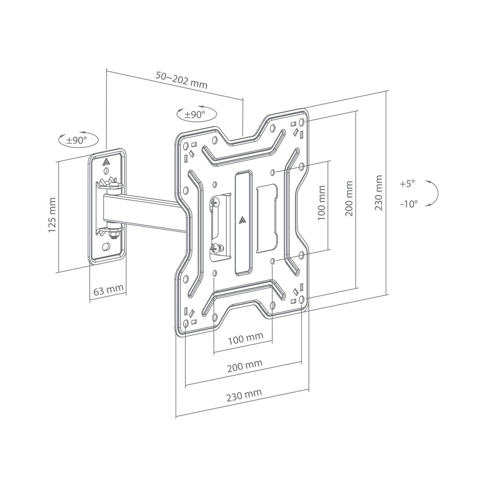 Sbox LCD-421 (23-43/30kg/200x200)