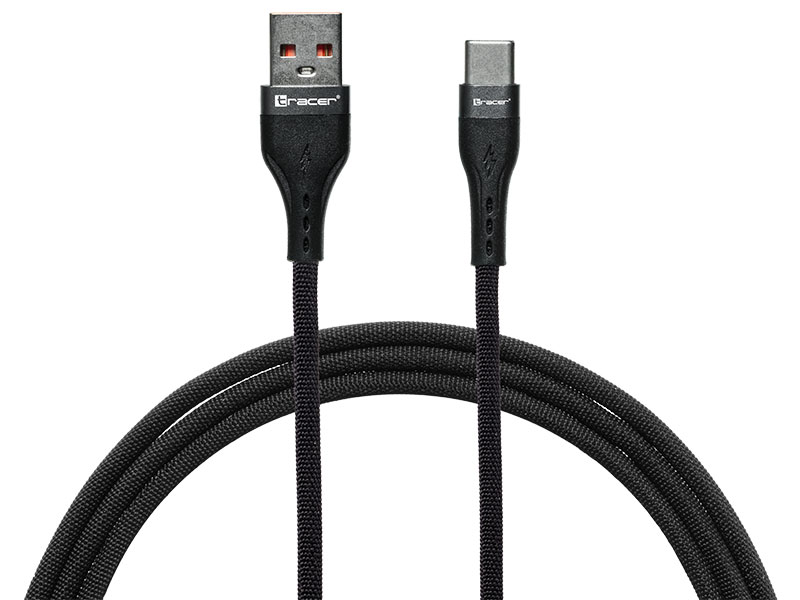 Tracer 47486 USB A - USB C M/M 1m Cable Black