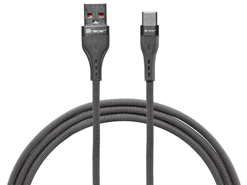 Tracer 47487 USB A - Type C M/M 1m Cable Grey
