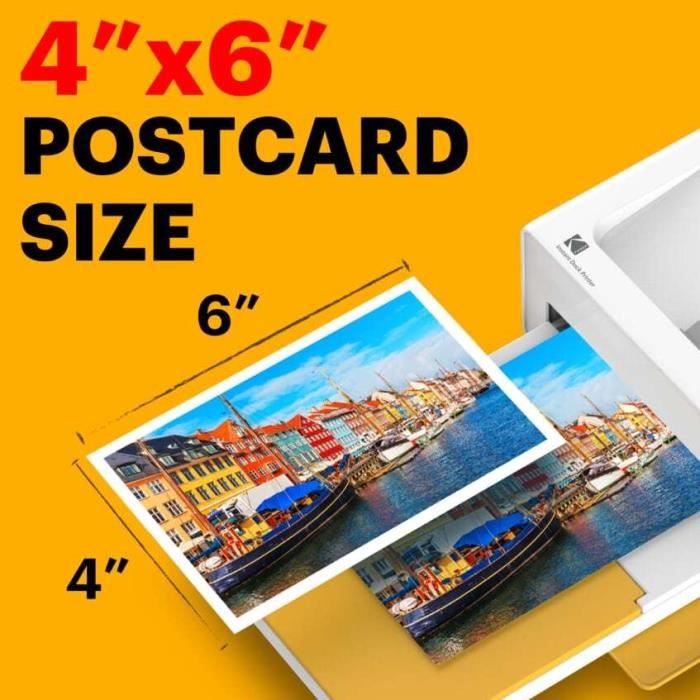 Kodak PD460 Printer Dock Bluetooth Yellow and 10 paper