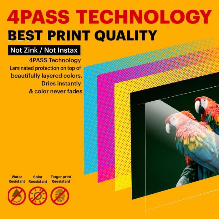 Kodak PD460 Printer Dock Bluetooth Yellow and 10 paper