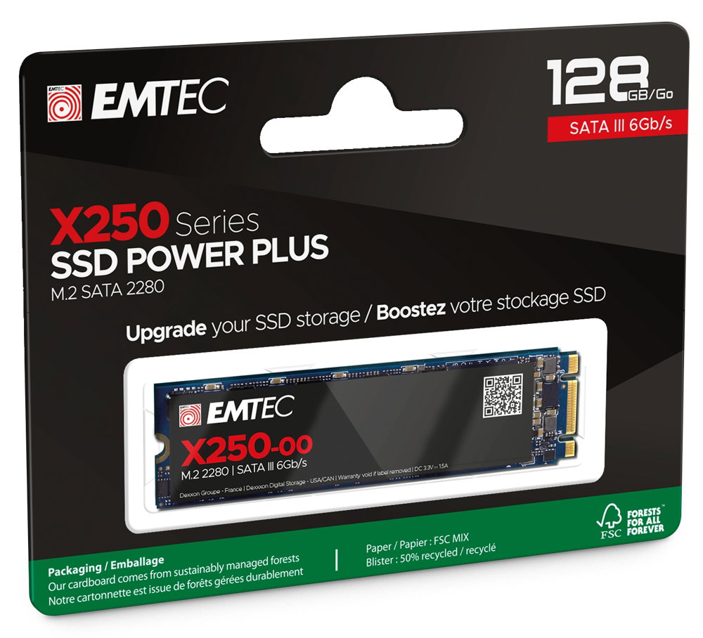 Emtec SSD M2 Sata X250 128GB Power Plus