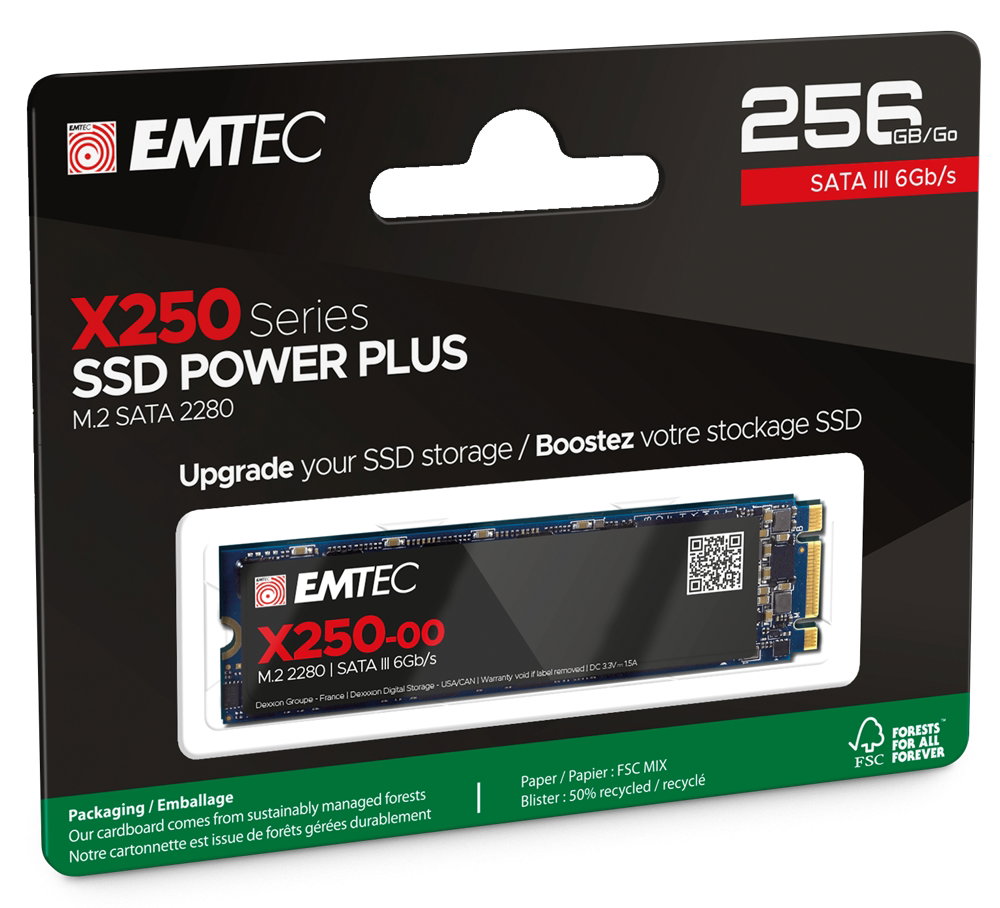 Emtec SSD M2 Sata X250 256GB Power Plus