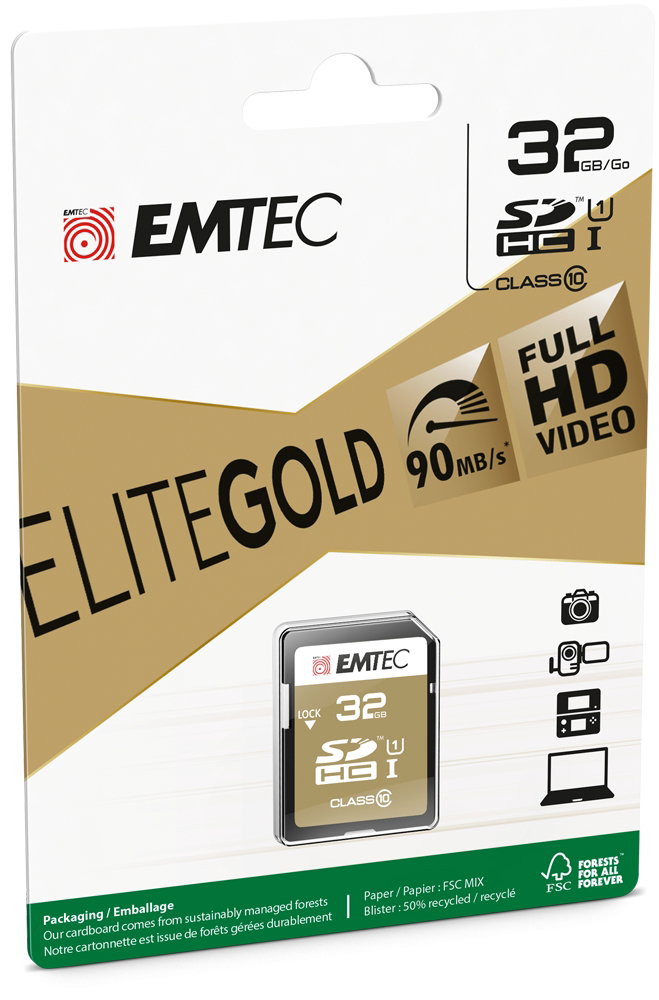 Emtec SDHC 32GB UHS-I U1 EliteGold