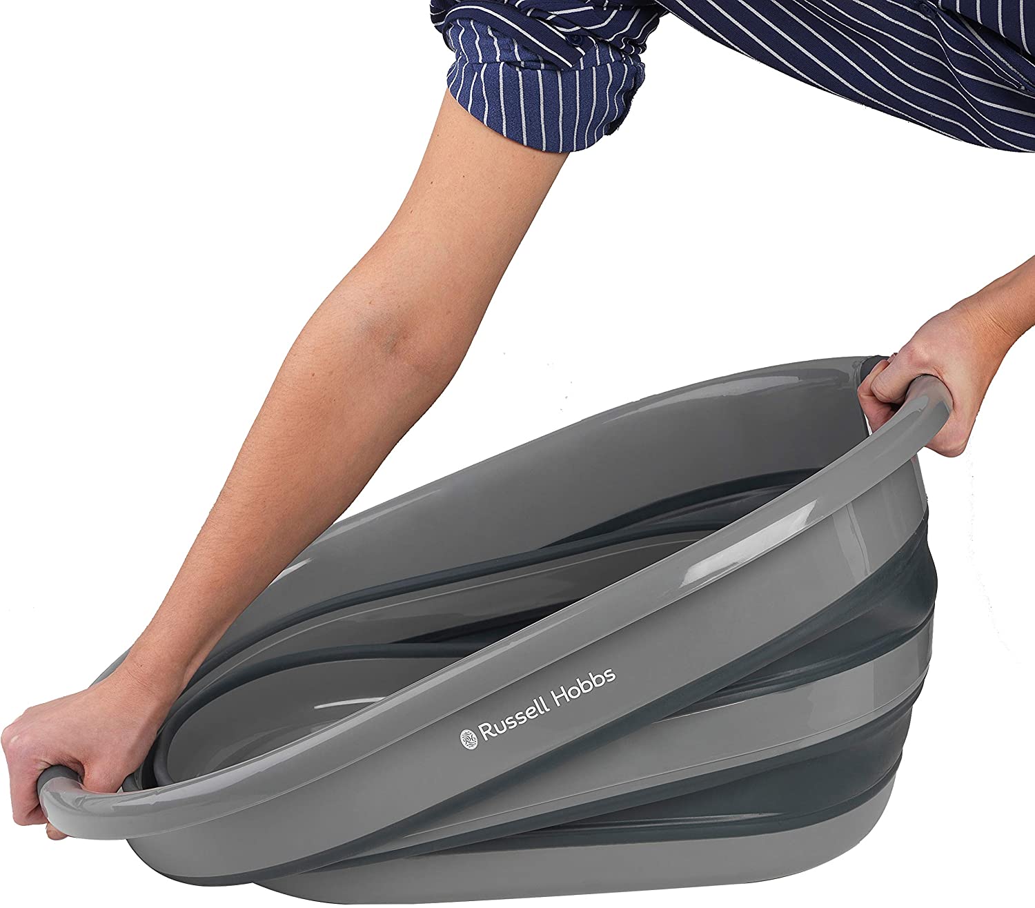 Russell Hobbs LA053879GRYF1EU7 Collapsible laundry basket 27L