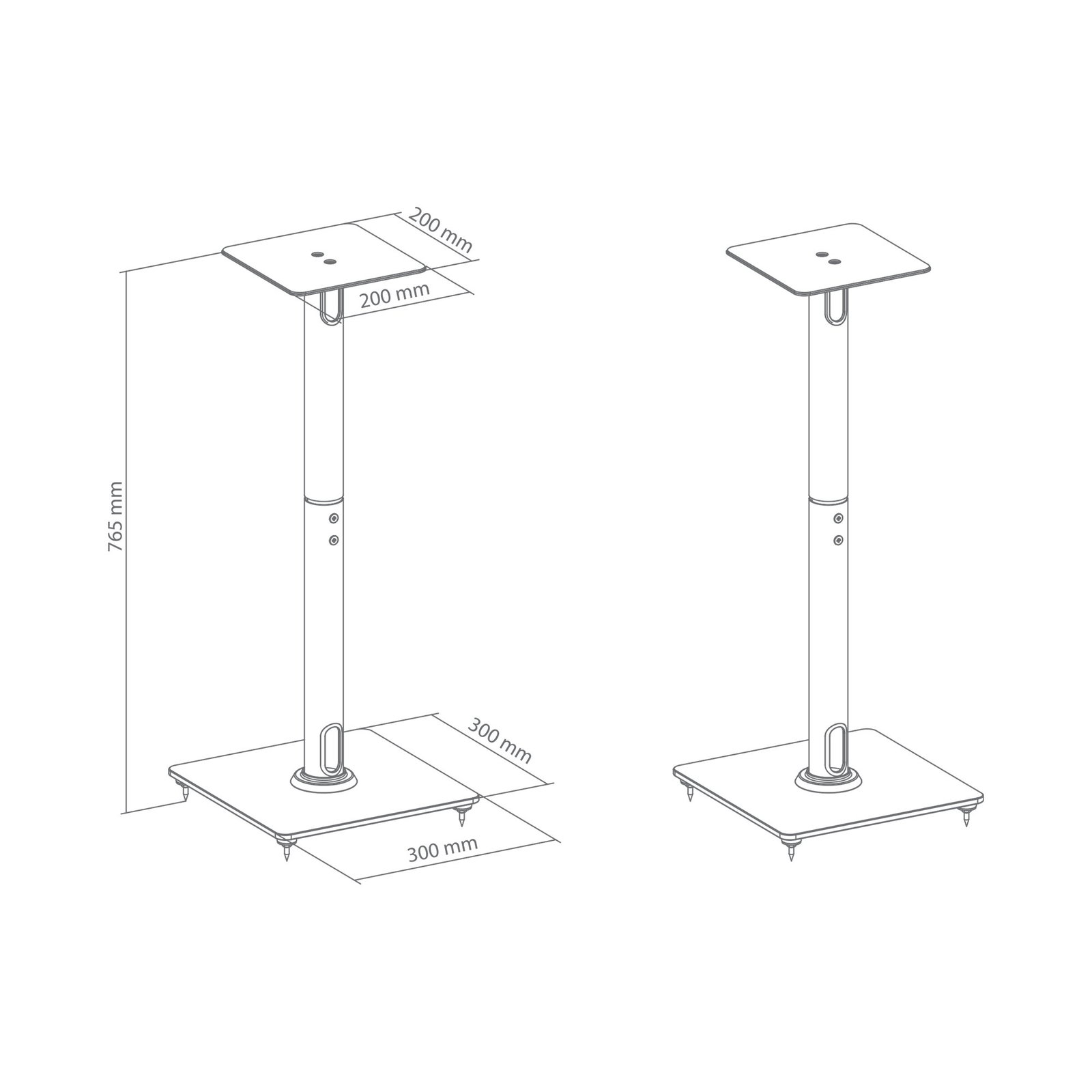 Sbox SB-76L Speaker Floor Mount