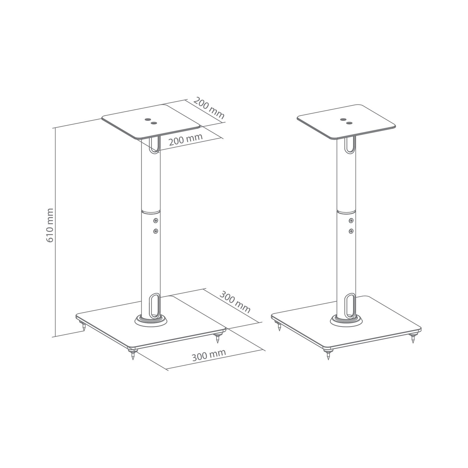Sbox SB-76M Speaker Floor Mount