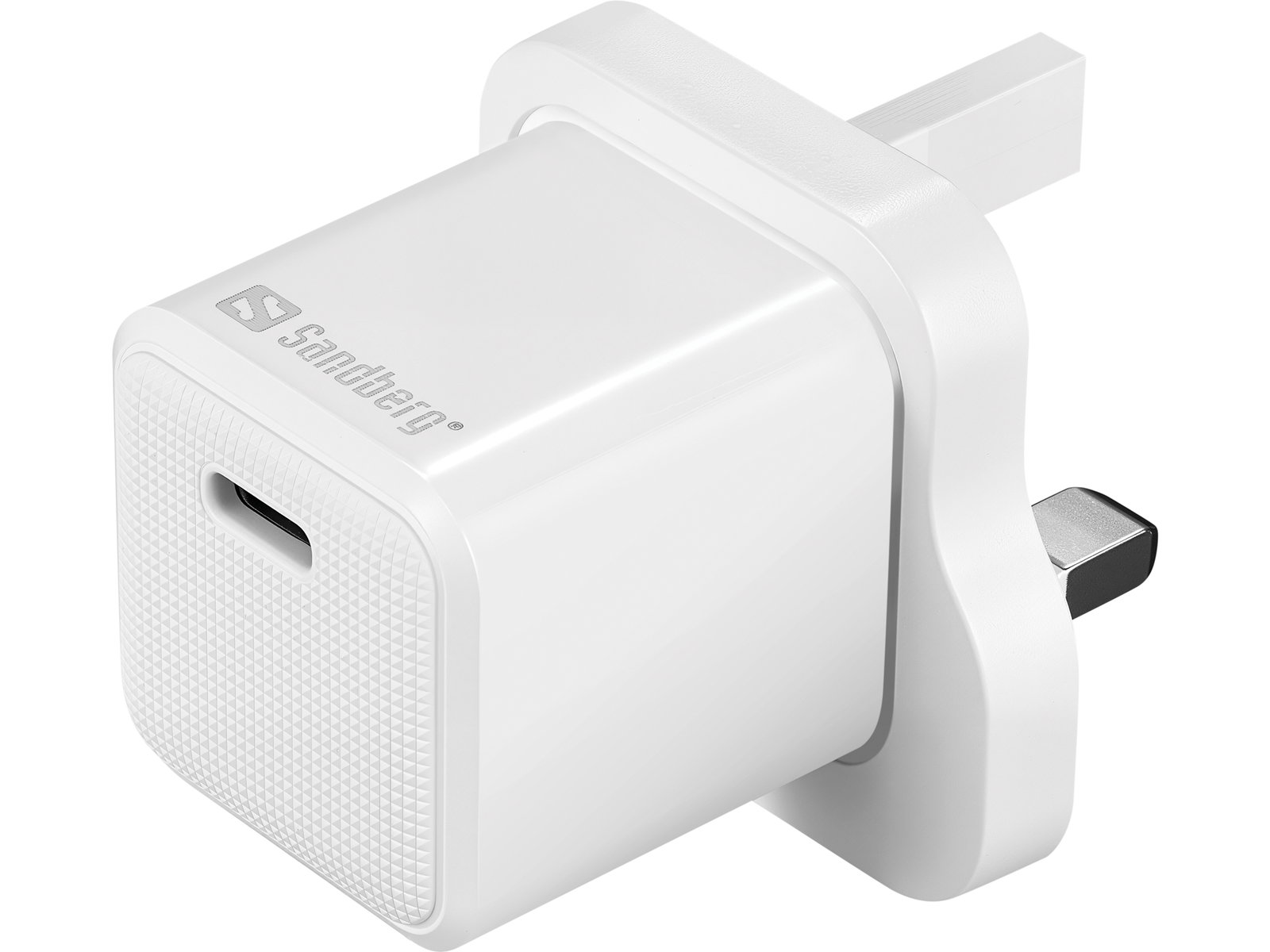 Sandberg 441-64 USB-C 20W Charger UK+Lightning, Incl. 1m USB-C> Lighting cable