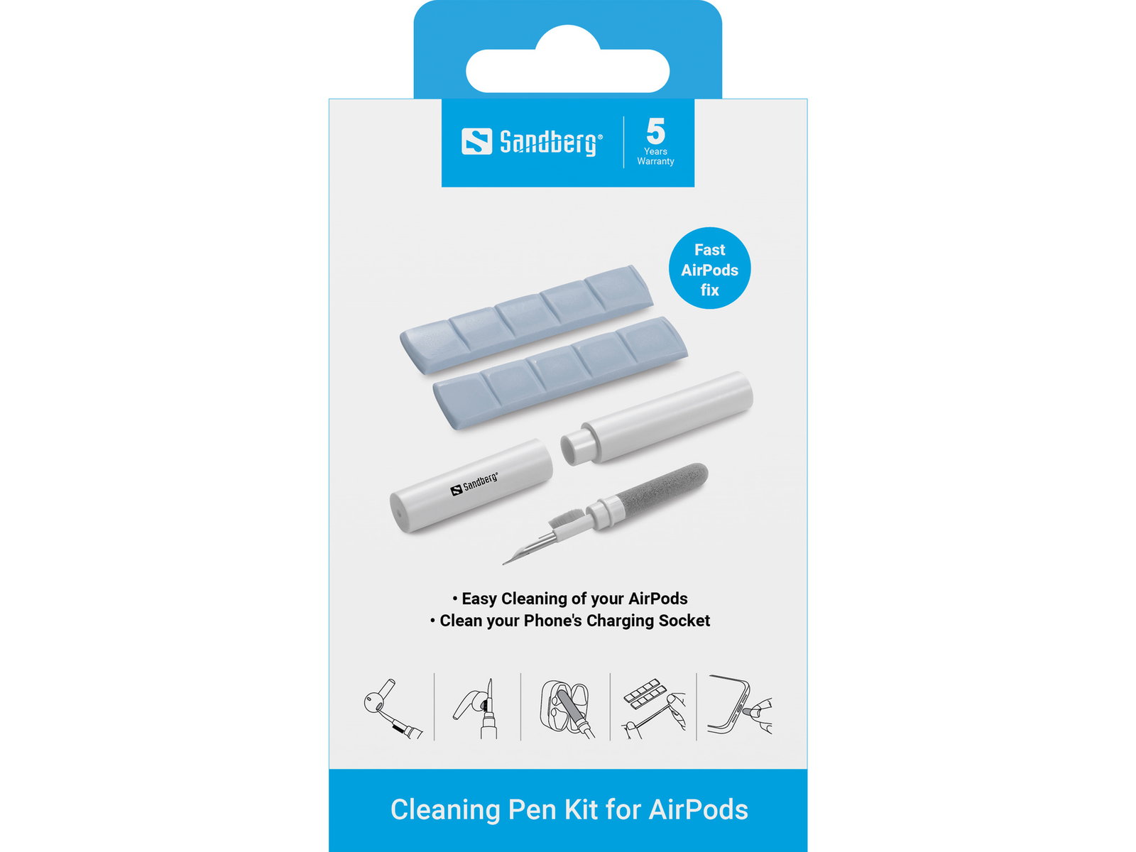 Sandberg 470-32 Cleaning Pen Kit for AirPods