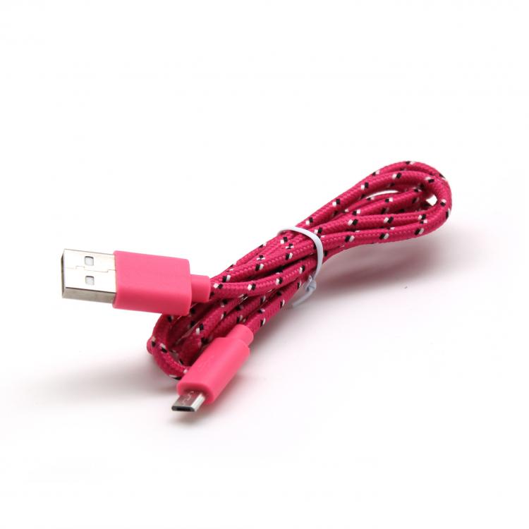 Sbox USB-1031P USB->Micro USB 1M pink