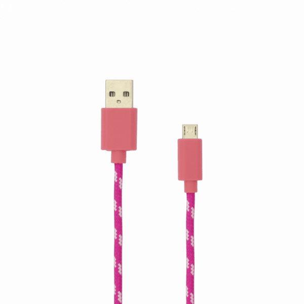Sbox USB-1031P USB->Micro USB 1M pink