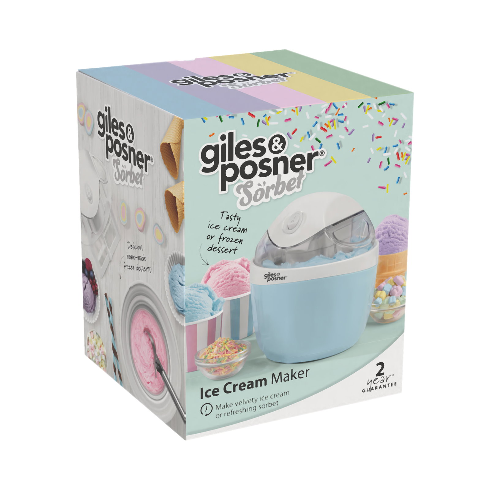 Giles & Posner EK5014GSBLFVDE Ice Cream Maker