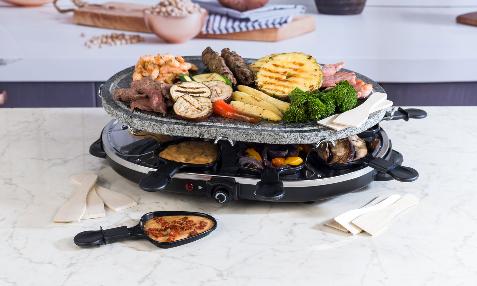 Giles & Posner EK1872GV2VDE Tabletop Stone Raclette