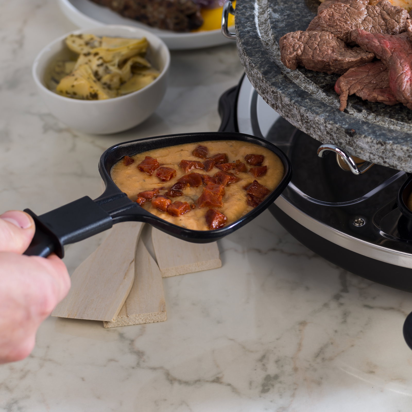 Giles & Posner EK1872GV2VDE Tabletop Stone Raclette