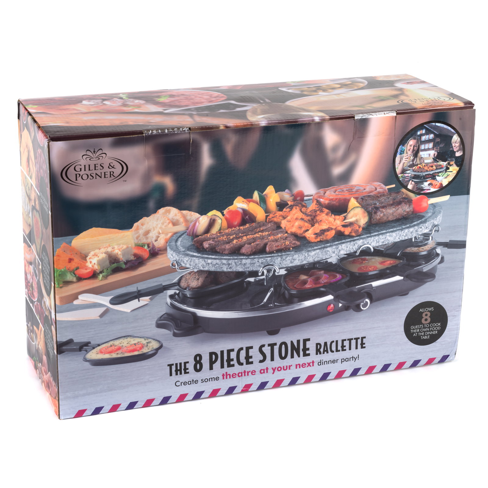 Giles & Posner EK1872GV2VDE Tabletop Stone Raclette