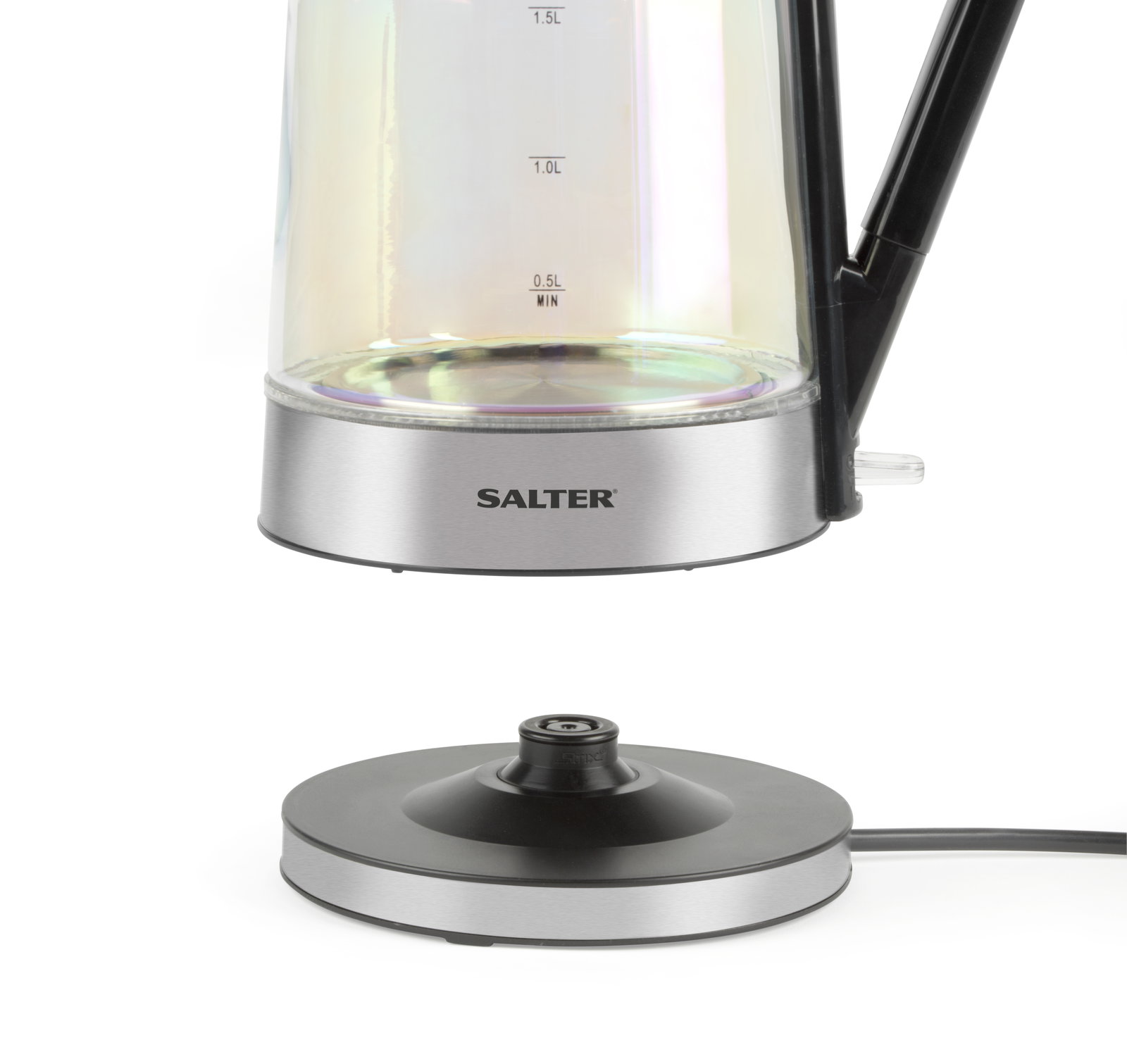 Salter EK5078IRFVDE Iridescent Glass Kettle