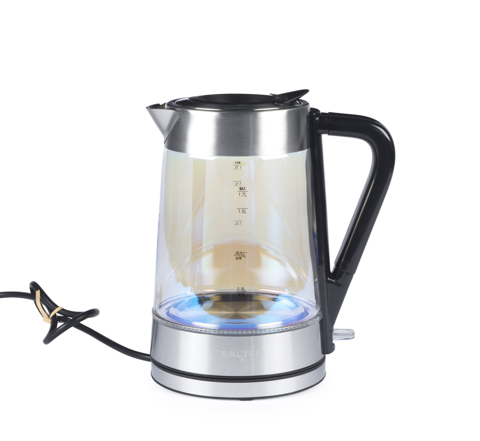 Salter EK5078IRFVDE Iridescent Glass Kettle