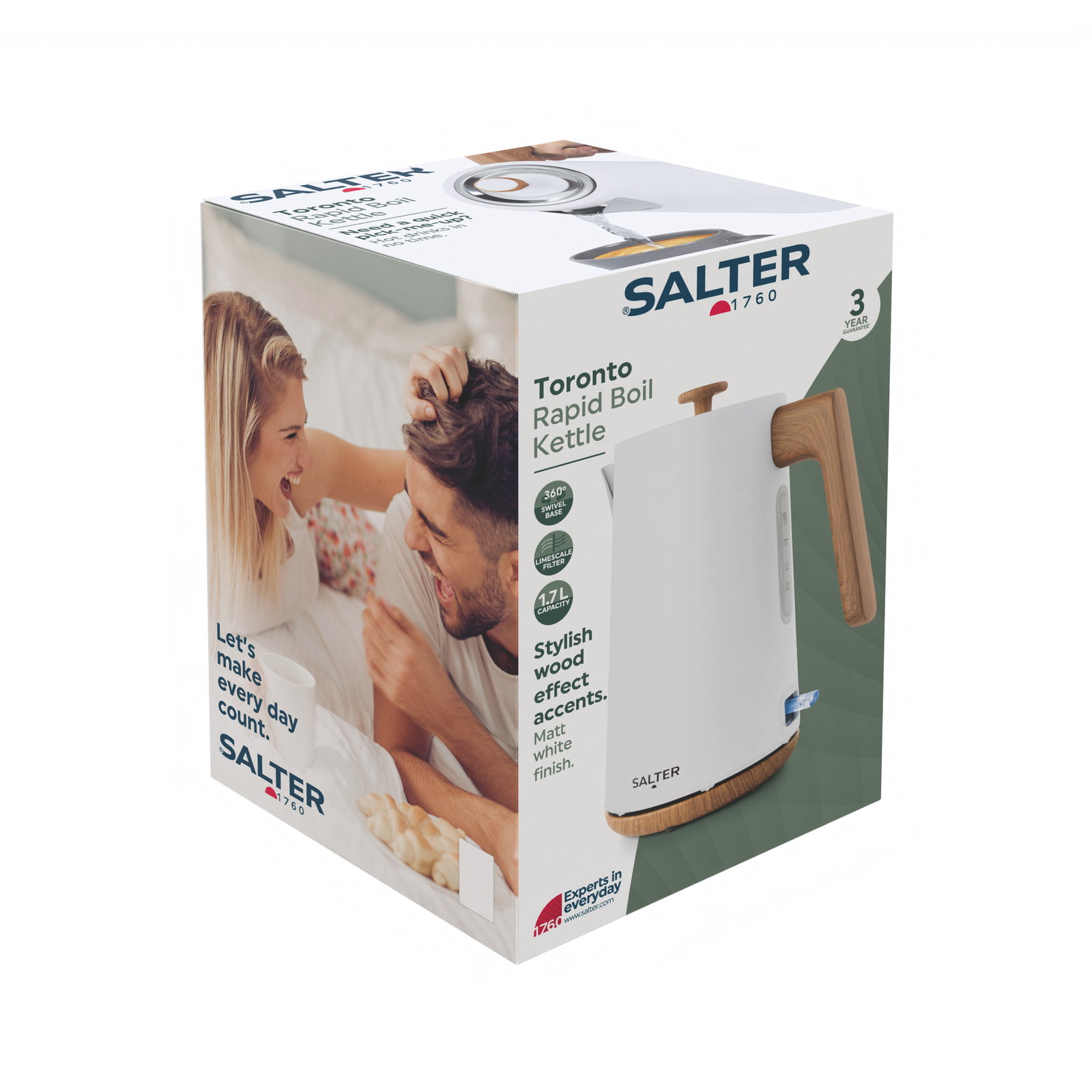 Salter EK5822WHTVDE Toronto Rapid Boil Kettle White