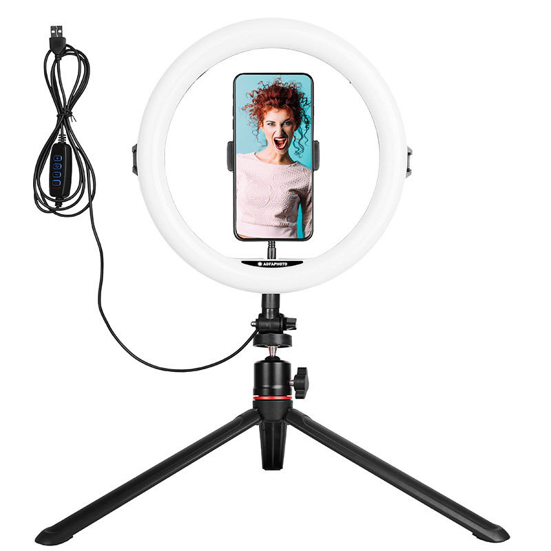 AgfaPhoto ARL11 Ring Light + Tripod