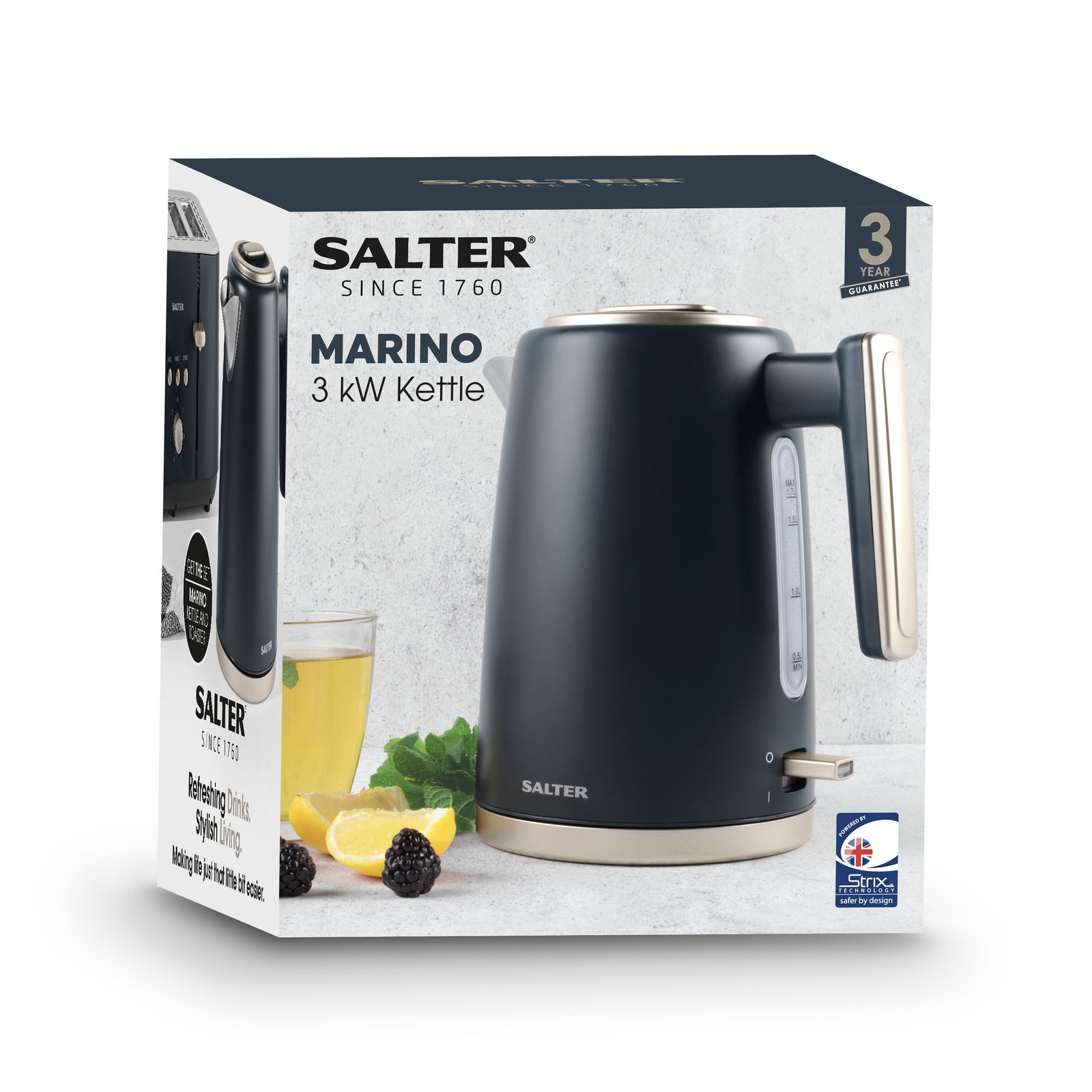 Salter EK5561BGRYFVDE Marino Rapid Boil Kettle
