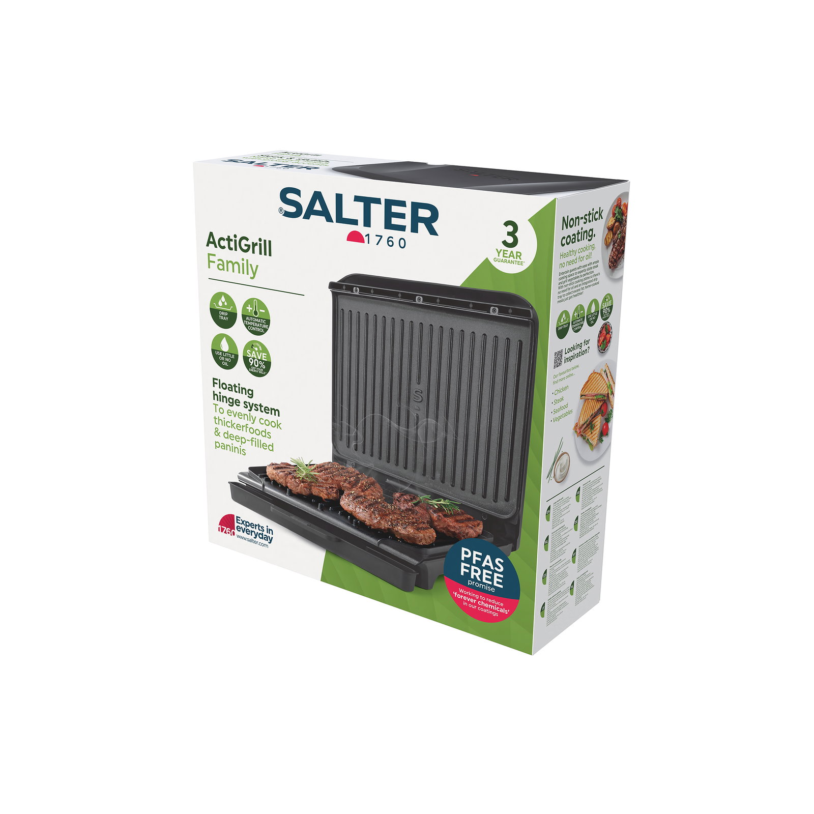 Salter EK6237VDE ActiGrill Family