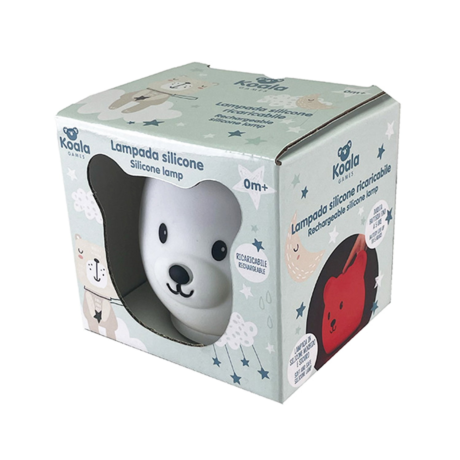 Koala Games G2535 Bear Rechargeable Silicone Lamp