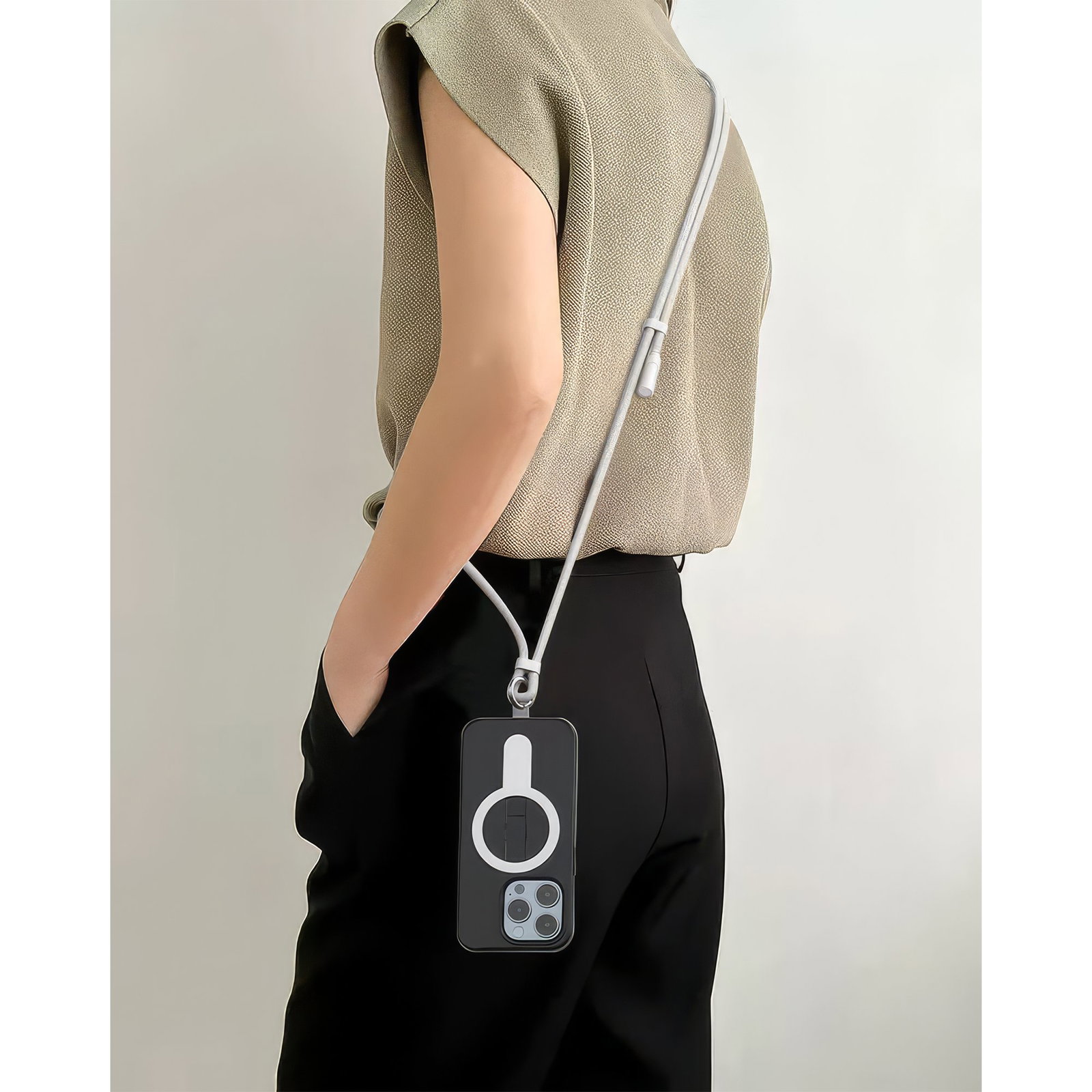 Sbox LANYARD WHITE Type-C -Type-C 1.5m White