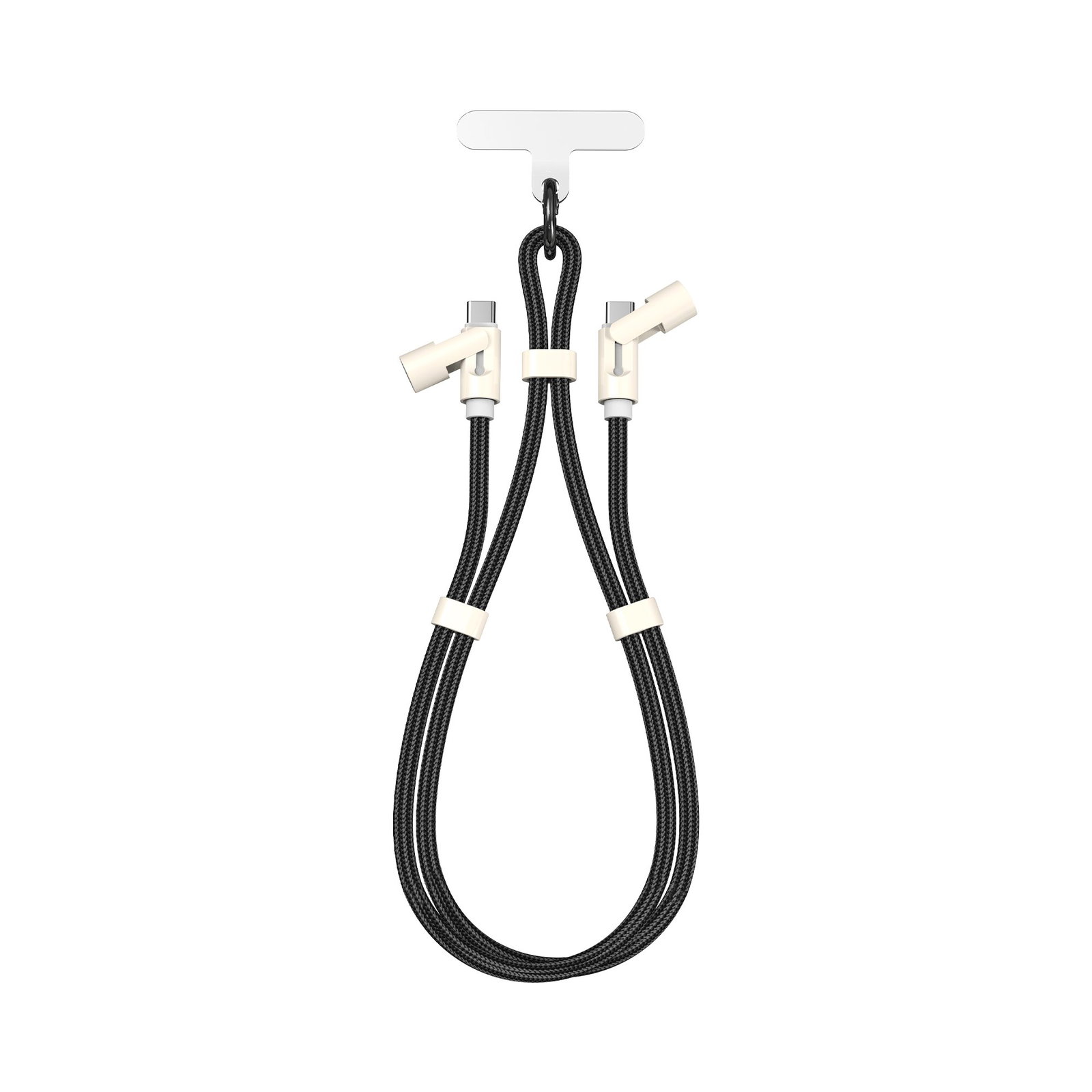 Sbox LANYARD BLACK Type-C -Type-C 1.5m Black