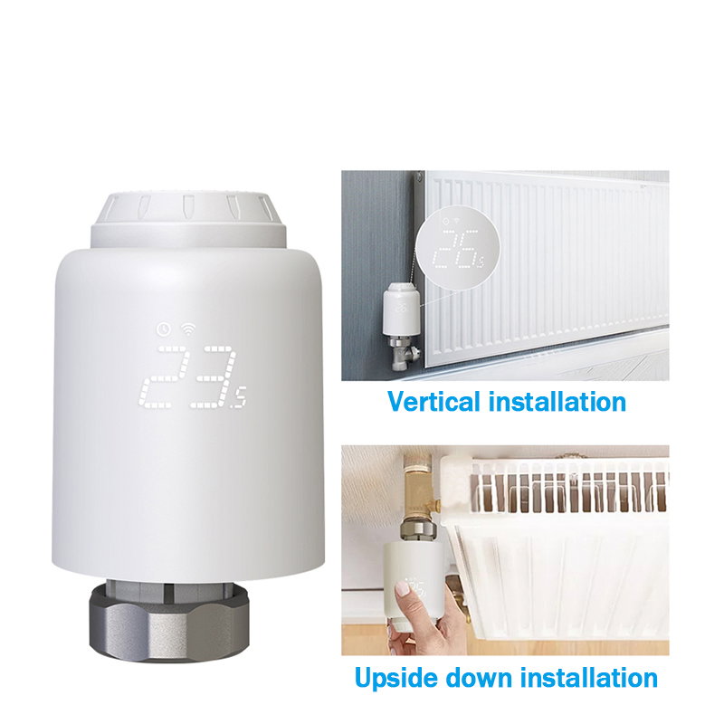 Tellur Smart WiFi Thermostatic Radiator Valve RVSH1 LED white