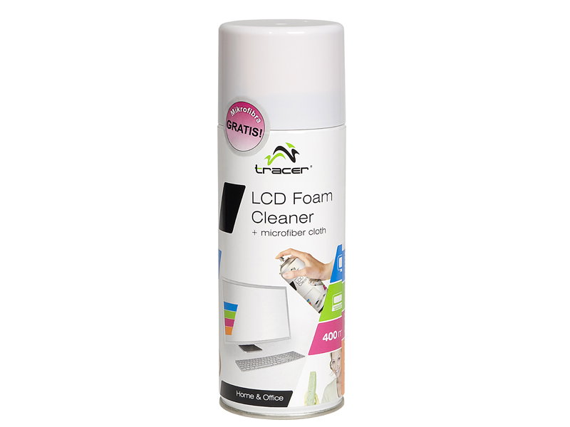 Tracer 42106 LCD Foam Cleaner + Microfiber Cloth 400ml