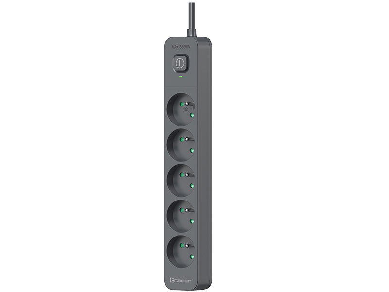 Tracer 47813 Super Line+ Graphite 1.5m (5 outlets )