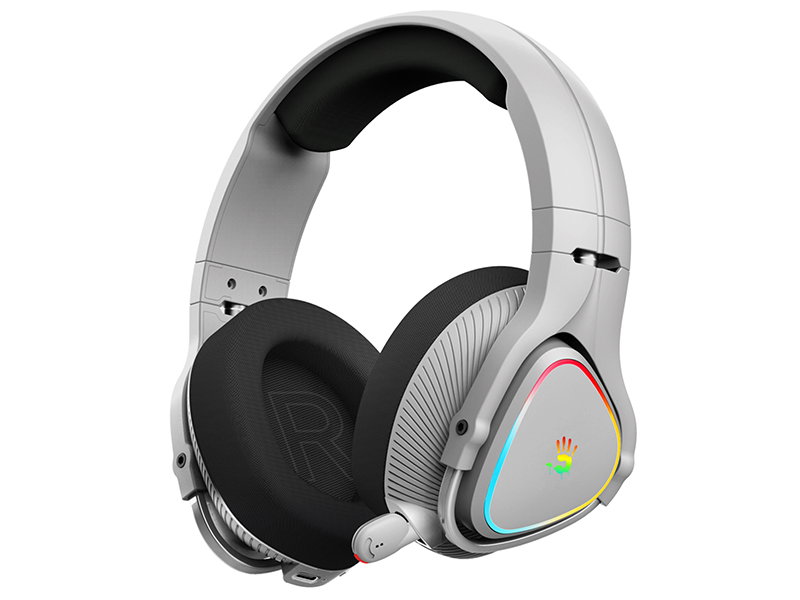 A4Tech 47752 Bloody MR710 RGB Gaming Wireless Headset, Grey