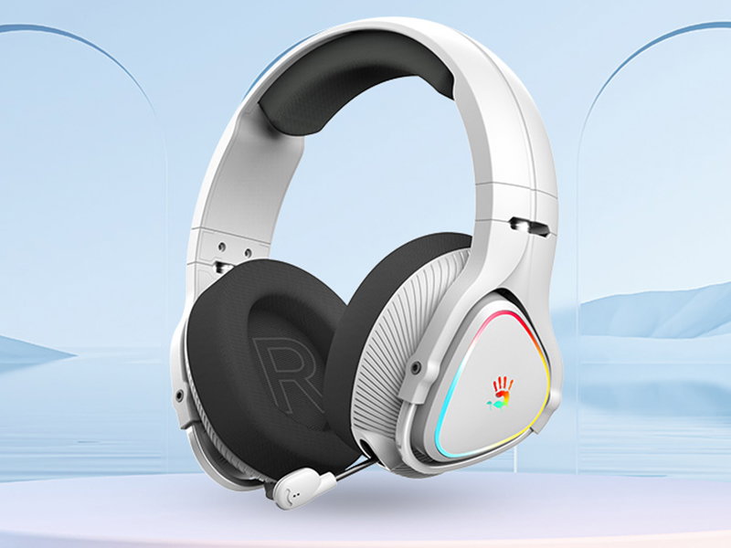 A4Tech 47752 Bloody MR710 RGB Gaming Wireless Headset, Grey