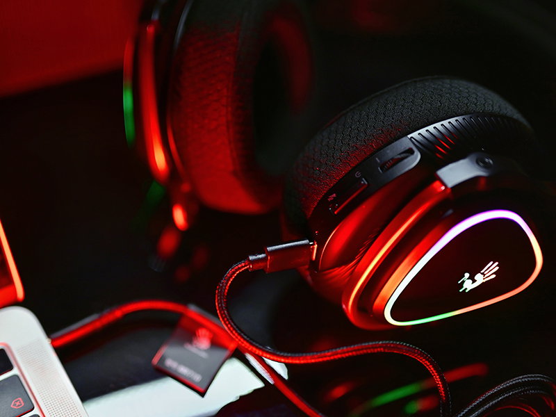 A4Tech 47751 Bloody MR710 RGB Gaming Wireless Headset, Black