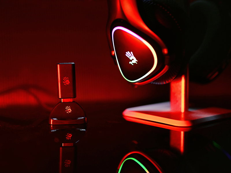 A4Tech 47751 Bloody MR710 RGB Gaming Wireless Headset, Black