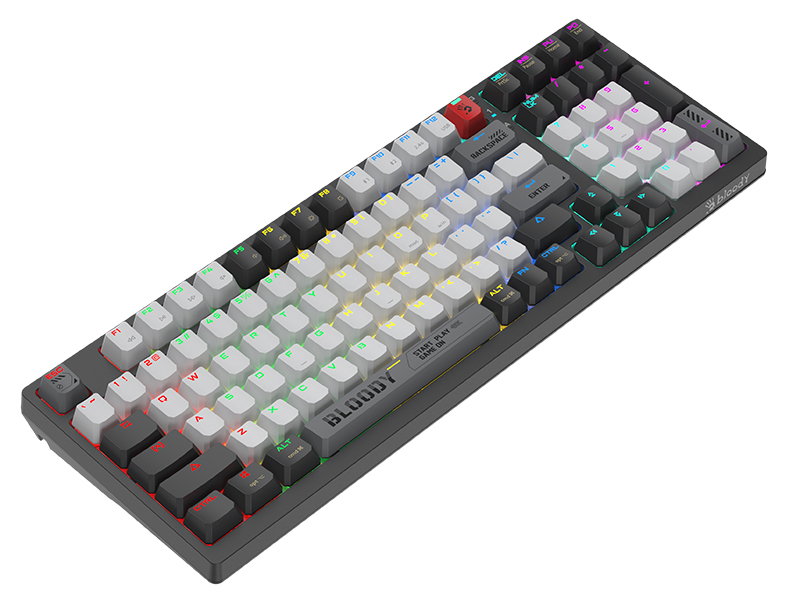 A4Tech 47735 Bloody WS98 Grey WRLS (BLMS RED Plus Switches)
