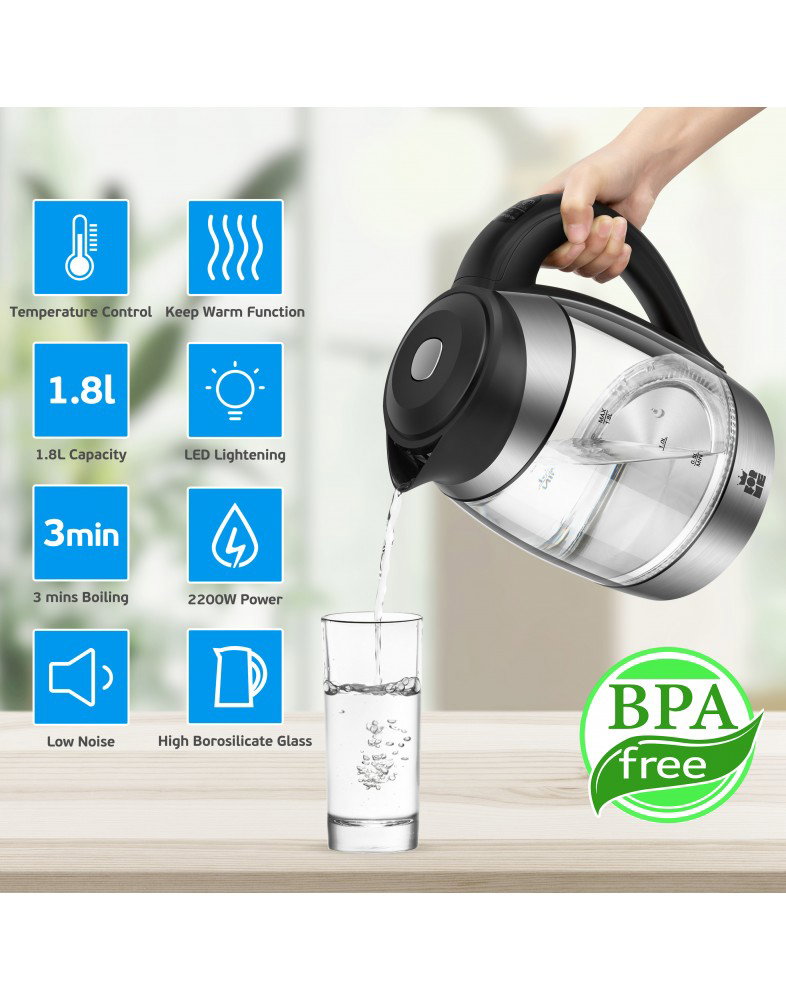 ForMe FKG-458 Cordless Electric Kettle 1,8 L