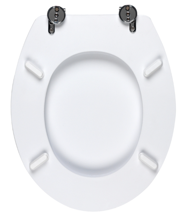 Beldray LA032355WFPEU7 Wooden Toilet Seat, White