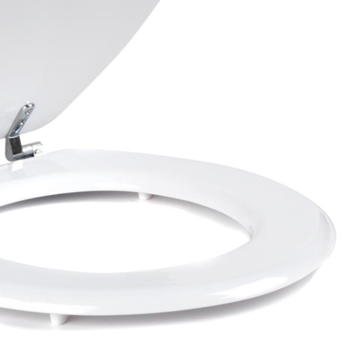 Beldray LA032355WFPEU7 Wooden Toilet Seat, White