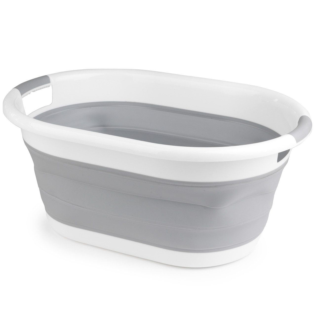 Beldray LA034816FPEU7 Collapsible Laundry Basket 28L White/Grey