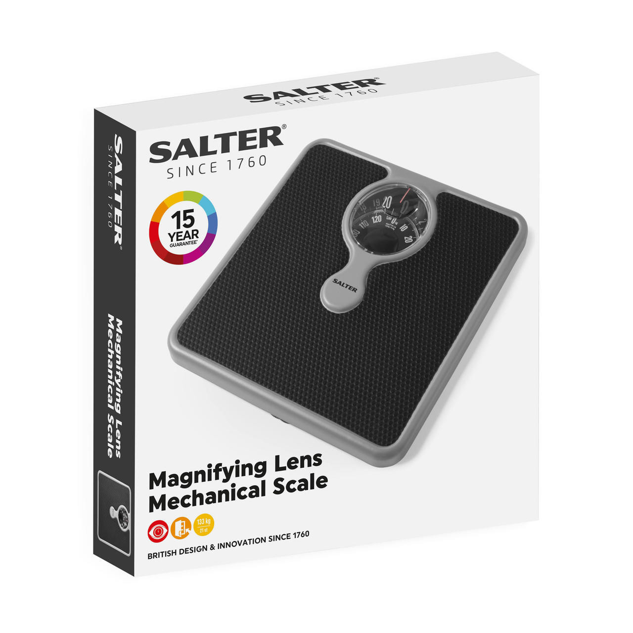 Salter 484 SFEU12 Magnifying Lens Bathroom Compact Mechanical Scale