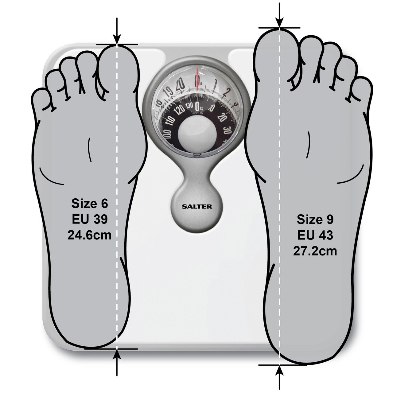 Salter 484 WFEU12 Magnifying Lens Bathroom Compact Mechanical Scale