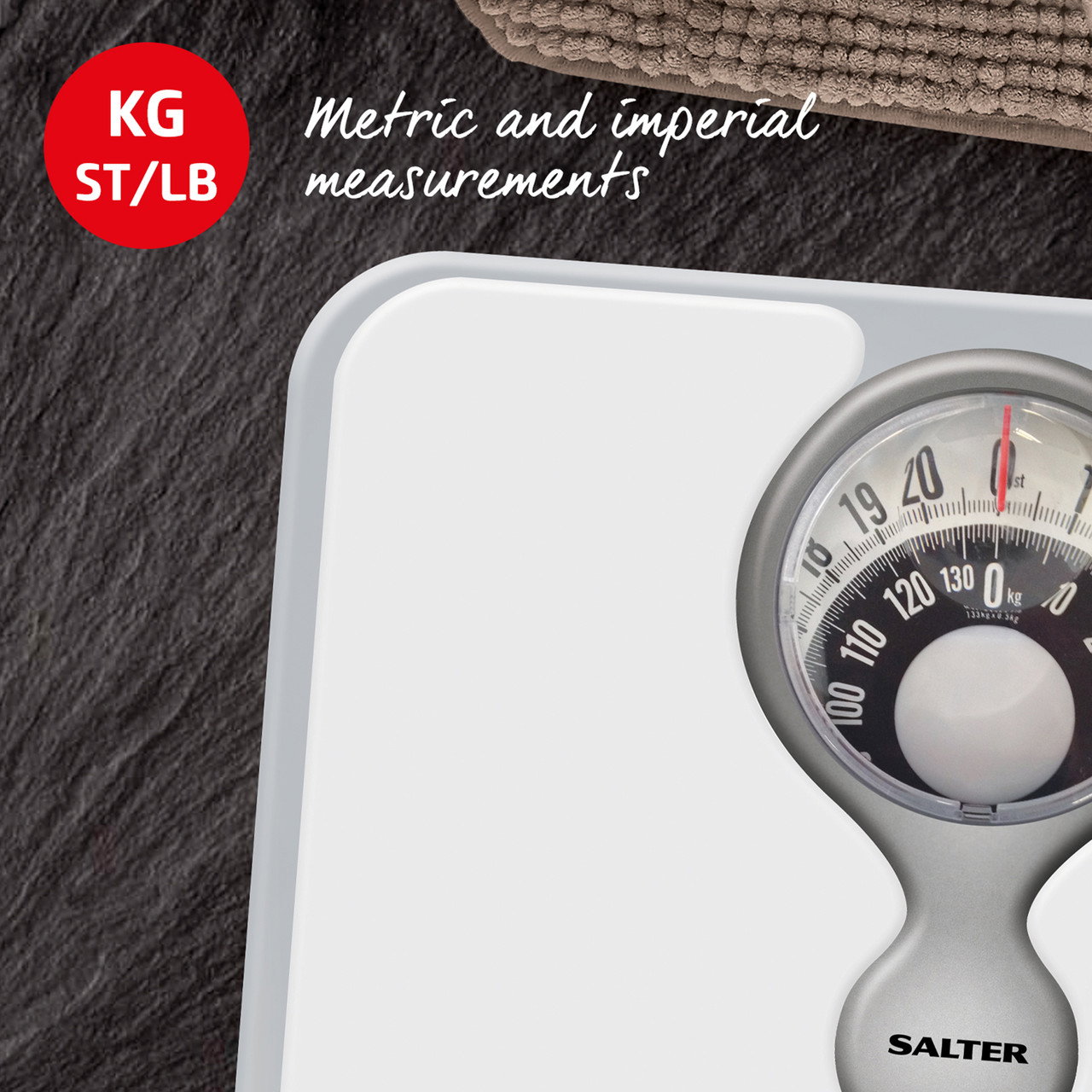 Salter 484 WFEU12 Magnifying Lens Bathroom Compact Mechanical Scale