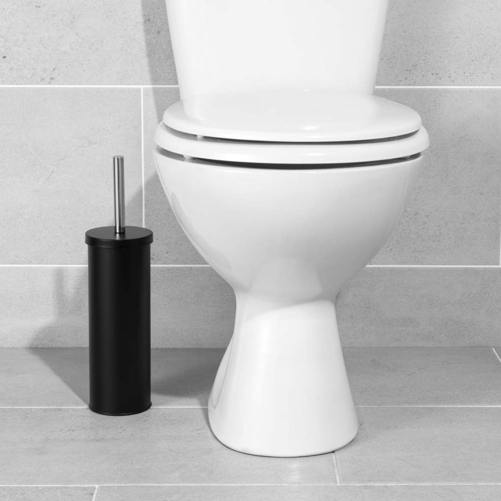Beldray LA059451BLKFPEU7 Toilet Brush & Holder, Black